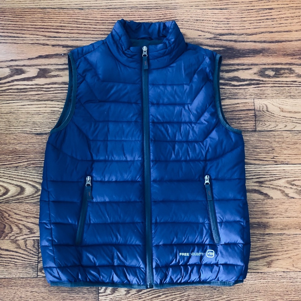 Free Country Blue Lightweight Puffer Vest